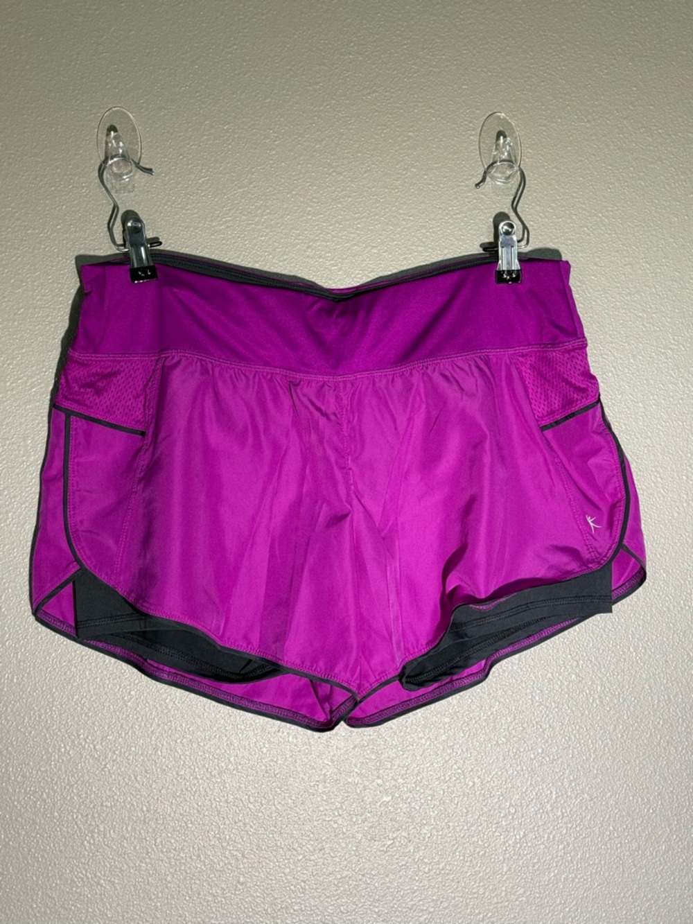 Danskin Fuchsia Athletic Shorts with Black Trim